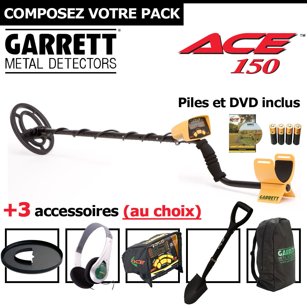 Détecteur Garrett ACE 150 au meilleur prix en France