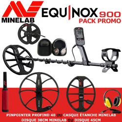 Détecteur Minelab Equinox 800 en pack  promotion