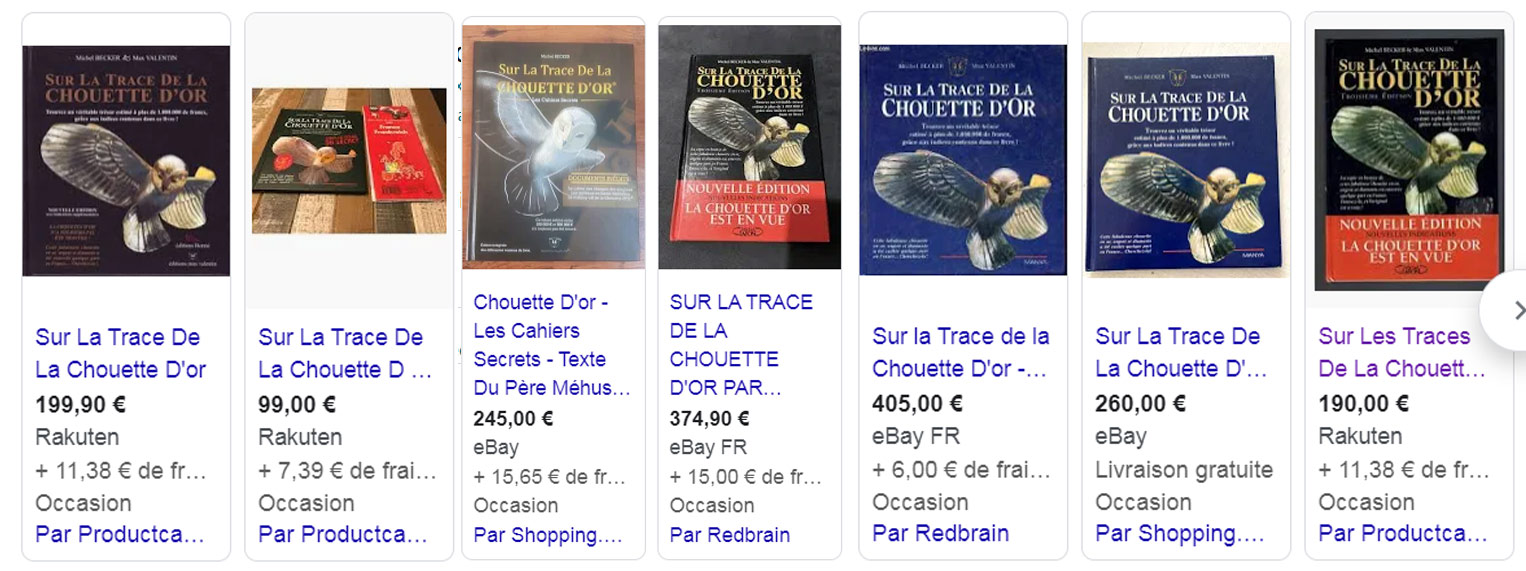 vente livre chouette d'or