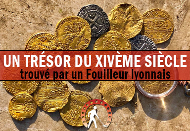 Un fabuleux trésor du XIVème siècle d'or et d'argent trouvé au détecteur à Lyon